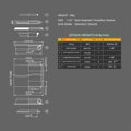 LONGUS Zestaw sterowy AL/FE A-H 28,6 czarny
