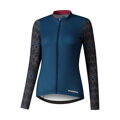 SHIMANO  Koszulka damska KAEDE PRINTED LONG niebieska