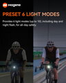 MAGENE Lampka AT1200 przednie 10f USB czarne