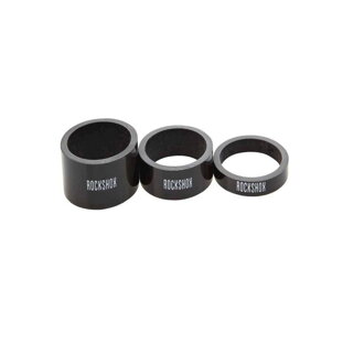 ROCK SHOX Stem pads, UD Carbon, RockShox - (5mm x 2, 10mm x 1, 15mm x