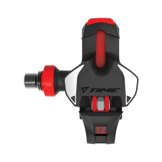 TIME TIME XPro 12 road pedals including ICLIC cases, black/red (TIME part number T2GR002)