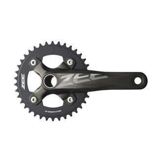 SHIMANO Center ZEE M645 165mm (83mm) 10-k. black HTII with bearing