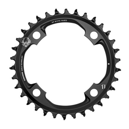 SRAM CRING X-SYNC EAGLE 34T 104 BLK