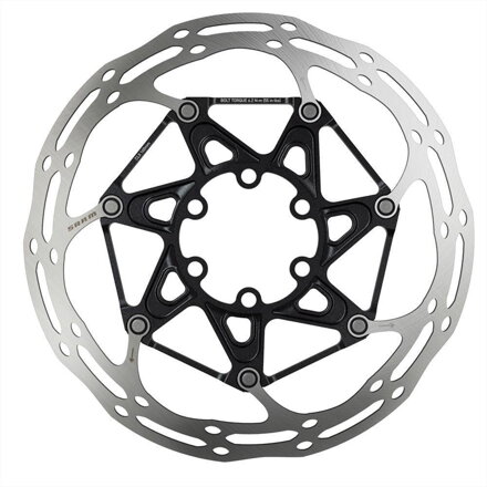 SRAM Disc Centerline 2 Piece 180mm Black (includes Ti Disc bolts) Rounded
