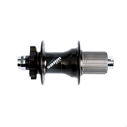 SRAM MTB hub 746, rear 6-hole Disc, 32-hole 12x142mm Through Axle, black, 9/10 nut (9/10