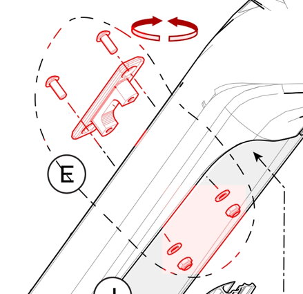 C-DALE DT Powerpack Flip Bracket (K76080)
