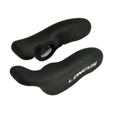 LONGUS Rogi RUBYGRIP czarne anatomiczne