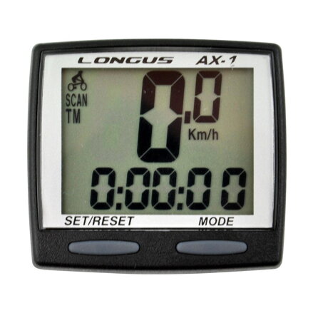 LONGUS Komputer rowerowy AX-1 8f czarny