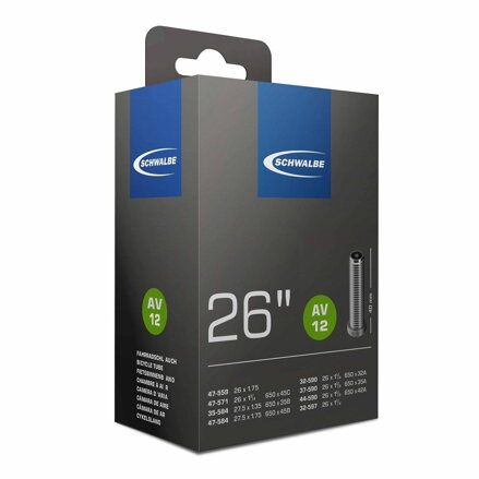 SCHWALBE Dętka AV12 26x1 1/8-1.75 40mm (32/47-559/597)
