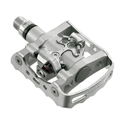 SHIMANO PD-M324 Pedały trekkingowe SPD srebrne jednostronne+bloki