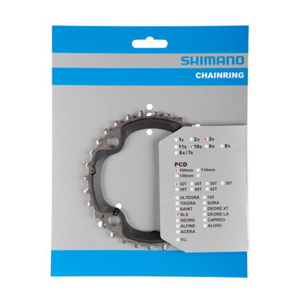 SHIMANO Zębatka 32t. FC-M670 SLX srebr. 104mm