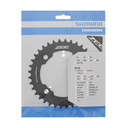 SHIMANO FC-M640 Zębatka 36 zębów ZEE czarny 104mm