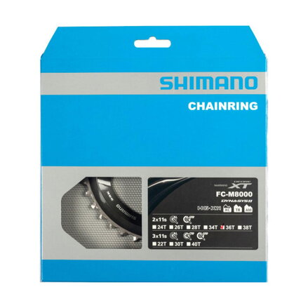 SHIMANO FC-M8000 Zębatka 36 zębów XT 36/26 zębów czarny