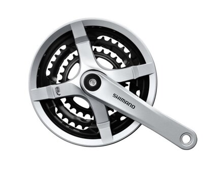SHIMANO FC-TY501 6/7/8-rz. Korba 170mm 48/38/28 zębów srebr.