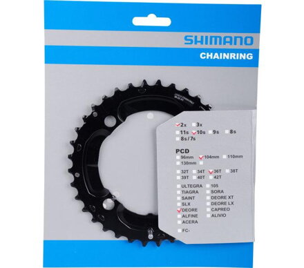 SHIMANO FC-M617/627 Zębatka 36 zębów DEORE do 36/22 zębów