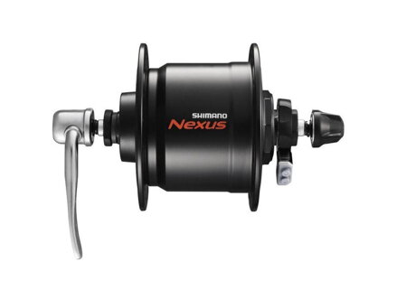 SHIMANO Piasta przednia z dynamem DHC3000 32 otwory RU czarny