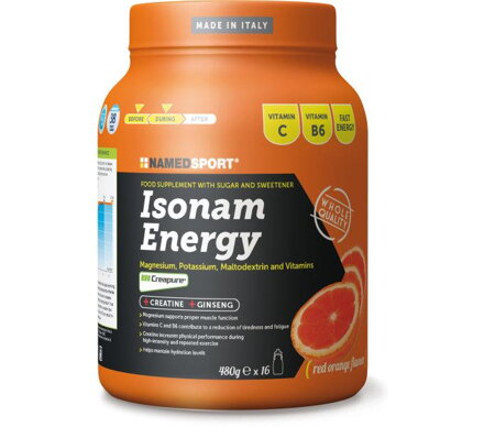 NAMEDSPORT Napój ISONAM ENERGY pomarańcz 480g
