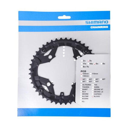 SHIMANO FC-T4010 9-rz. Zębatka 44 zębów Alivio czarny
