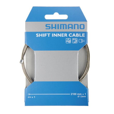 SHIMANO  Linka przerzutki 1,2x2100mm nierdzewna + końcówka