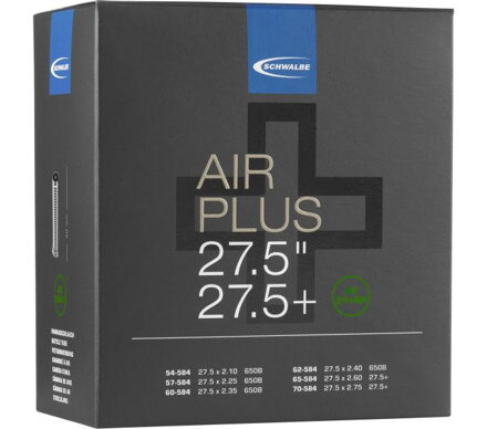 SCHWALBE Dętka AIR PLUS AV21+AP 27.5x2.10/3.00 AV(54/70-584)