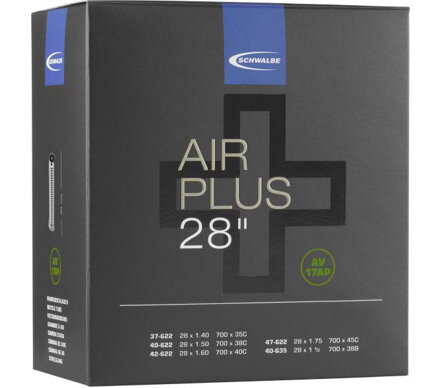 SCHWALBE Dętka AIR PLUS AV17AP 700x37/45C AV(37/47-622/635)