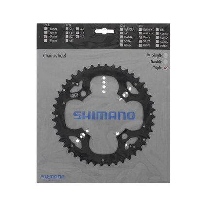 SHIMANO FC-M530/FC-M591 Zębatka 44 zębów czarna 104mm