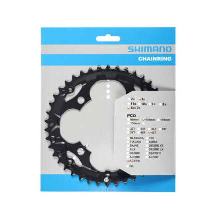 SHIMANO FC-M361 Zębatka 42 zębów czarna 104mm