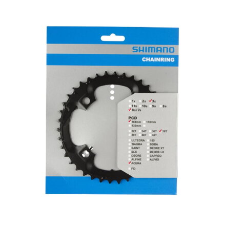 SHIMANO FC-M361 Zębatka 38 zębów czarny 104mm
