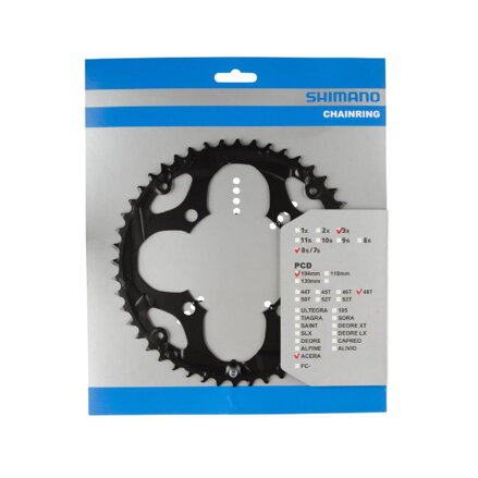 SHIMANO zębówFC-M361 Zębatka 48 czarna 104mm