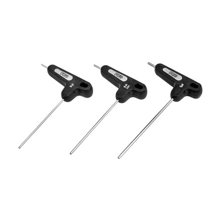 PRO Zestaw kluczy T 6-kąt 2/2,5/3mm czarny