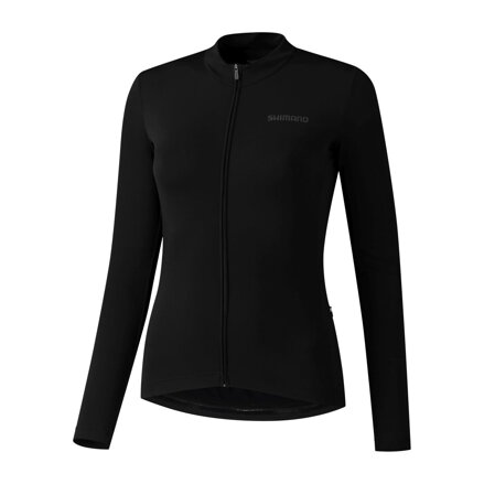 Damska koszulka SHIMANO KAEDE THERMAL LONG czarna