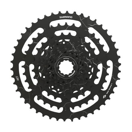 SHIMANO CS-LG300 9-rzędowa 11-46 Kaseta zębów Linkglide CUES
