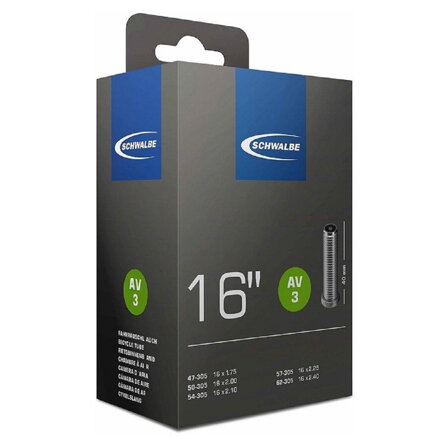 SCHWALBE Dętka AV3 16x1.75/2.10 AV 40mm (47/62-305)