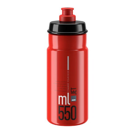 ELITE Butelka na wodę JET 550 czerwono-szare logo