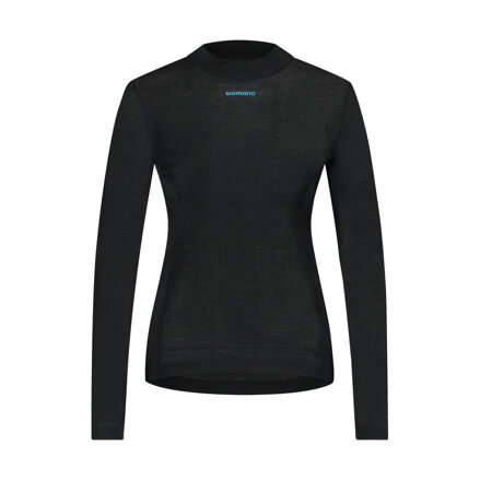 Damska koszulka SHIMANO VERTEX PRIMA LONG BASE LAYER czarna