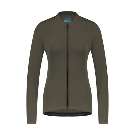 SHIMANO  Koszulka damska KAEDE THERMAL LONG zielona