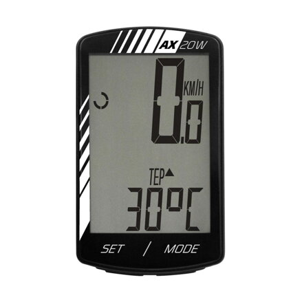 LONGUS Komputer rowerowy AX-20W 20f czarny