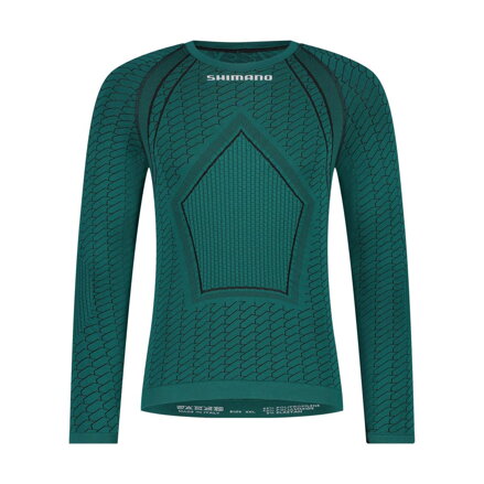 SHIMANO  Koszulka termiczna VERTEX LONG BASE LAYER zielona
