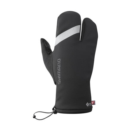 SHIMANO  Rękawice WINDSTOPPER PRIMALOFT 2x2 czarne