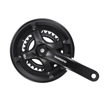 SHIMANO Stred TY501 175mm 46x30, 6/7/8-k. čierny s krytom