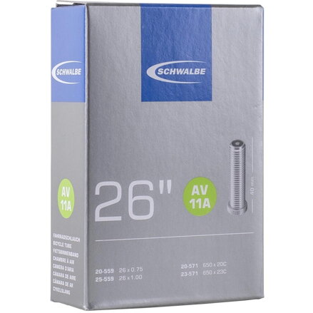 SCHWALBE Duša AV11A 26x3/4/1.00 (20/25-559/571) AV 40mm 95g
