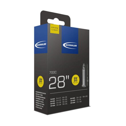 SCHWALBE Dętka SV20 700x18/25C FV 60mm (18/25-622)