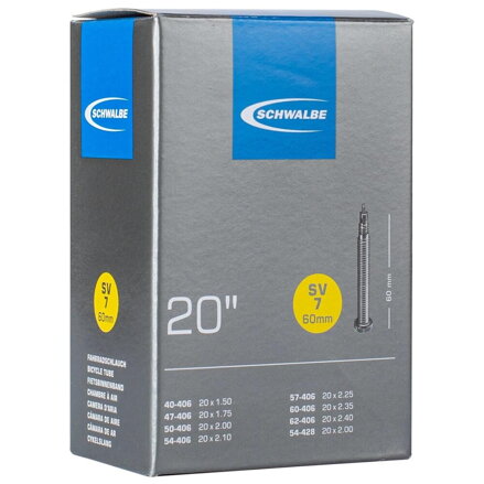 SCHWALBE Duša SV7 (40/62-406) FV 60mm 145g