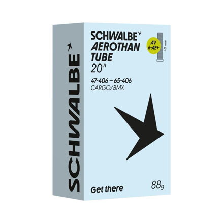 SCHWALBE Duša AEROTHAN TUBE AV6-AE+ (47/65-406) AV 40mm 88g TPU