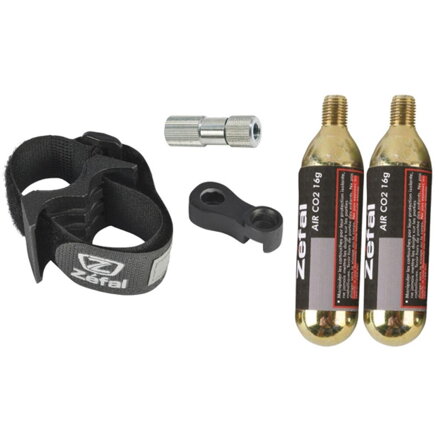 ZÉFAL Uchwyt UNIVERSAL + 2x nabój CO2 16 g z gwintem