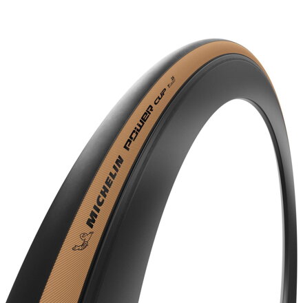 MICHELIN Plášť POWER CUP 700x32C (32-622) 4x120TPI 300g hnedý bok skladací
