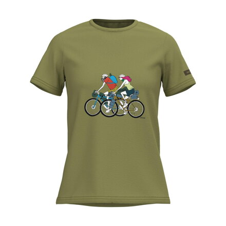 SHIMANO Koszulka SENTIERO LTD damska khaki gravel