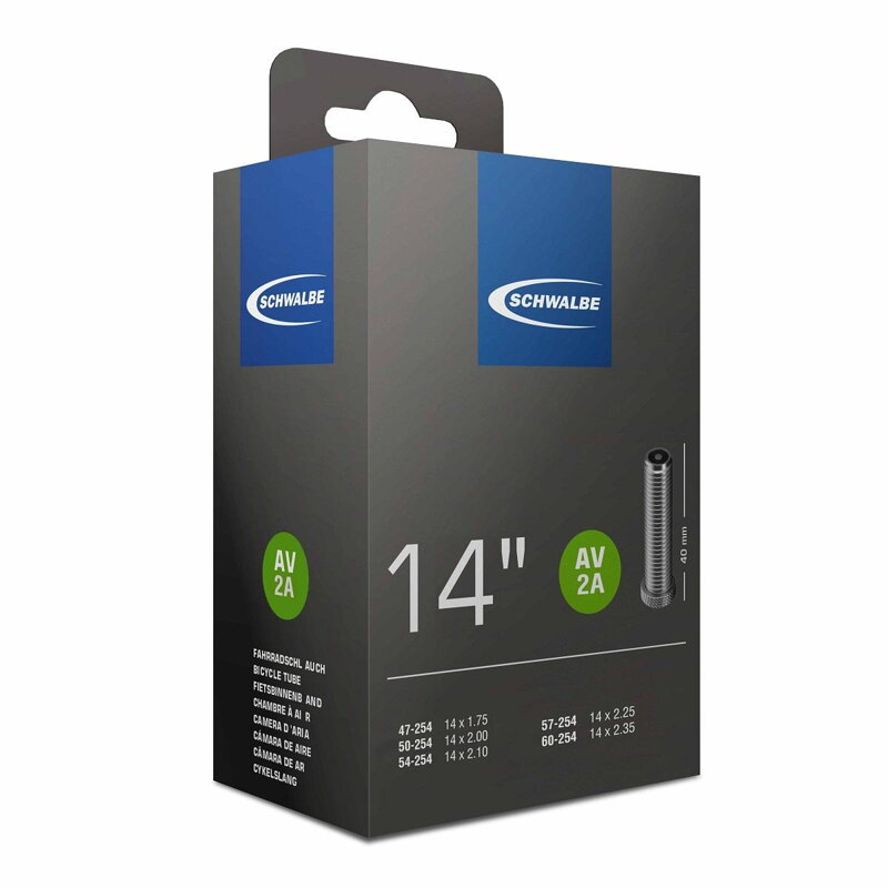 SCHWALBE Dętka AV2A 14x1.75/2.10 40mm (47/60-254) 85g