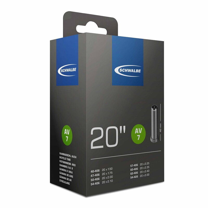SCHWALBE Dętka AV7 20x1.50/2.00 AV 40mm (40/62-406)