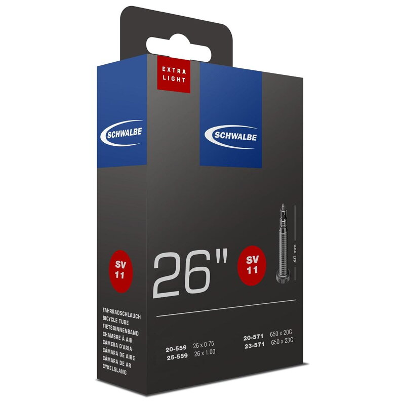 SCHWALBE Dętka SV11 26x1.00 40mm (20/25-559/571) 60g
